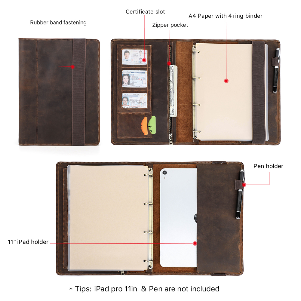 Luxury Retro Business A4 Noteb - Binder A4 Lever incelemesi ve fiyatı