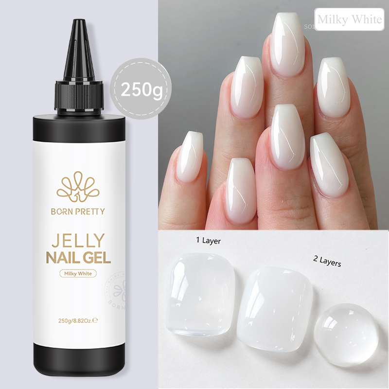 BORN PRETTY 250g Jelly Milky W - Gel Refill Pack incelemesi ve fiyatı