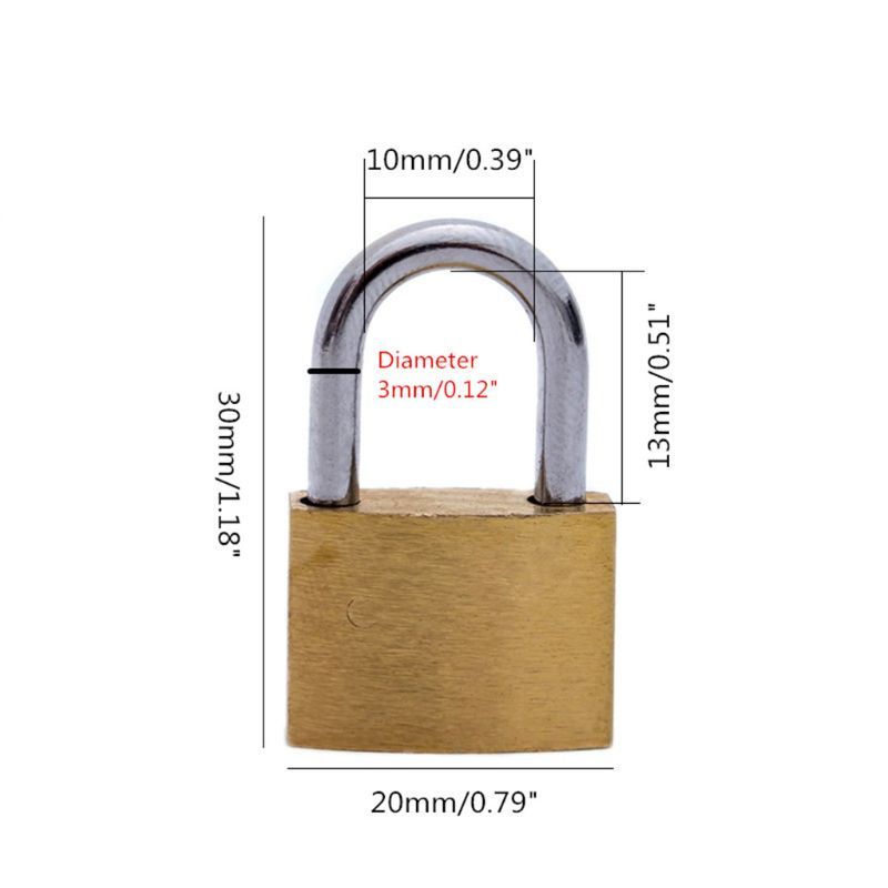 Brass Padlock with Keys, Small - Letter Opener Brass incelemesi ve fiyatı