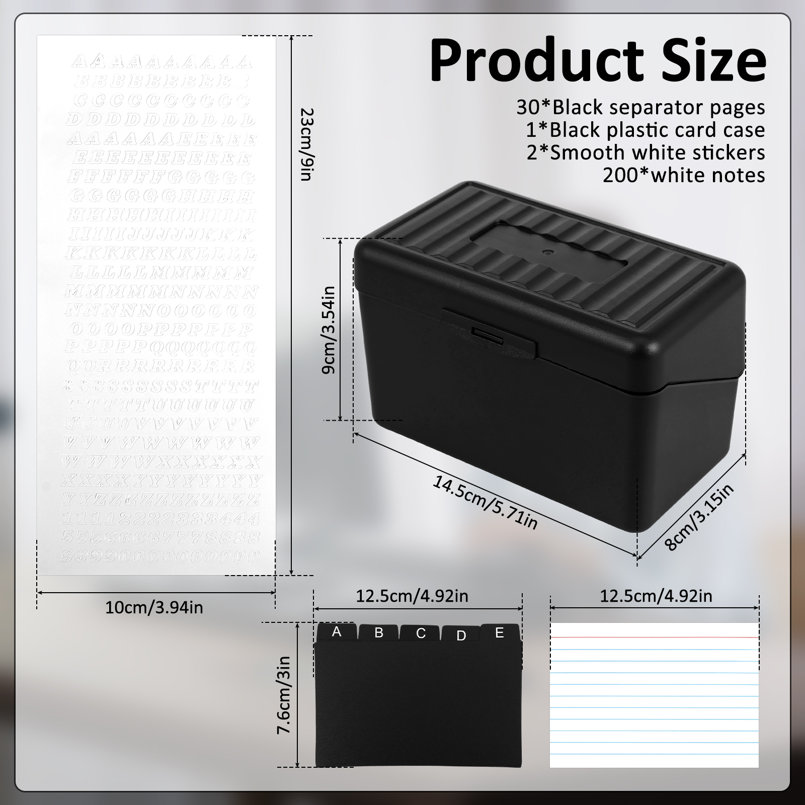 1 Set Index Card Organizer Box - Card Index Box incelemesi ve fiyatı